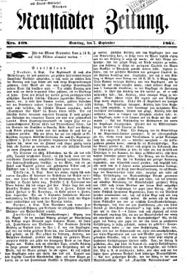 Neustadter Zeitung Samstag 7. September 1861