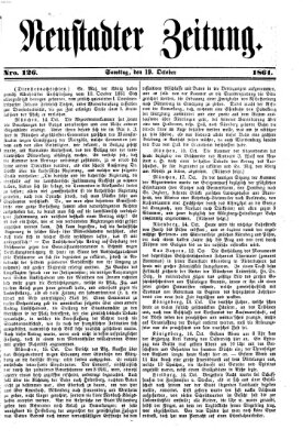 Neustadter Zeitung Samstag 19. Oktober 1861