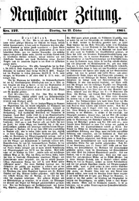 Neustadter Zeitung Dienstag 22. Oktober 1861