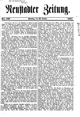 Neustadter Zeitung Samstag 26. Oktober 1861