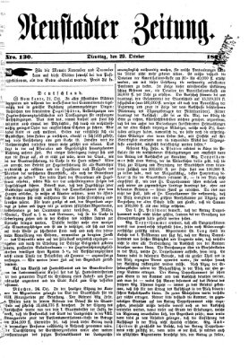 Neustadter Zeitung Dienstag 29. Oktober 1861