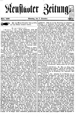 Neustadter Zeitung Samstag 7. Dezember 1861