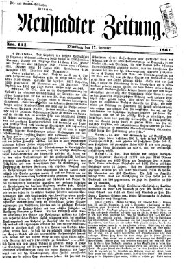 Neustadter Zeitung Dienstag 17. Dezember 1861