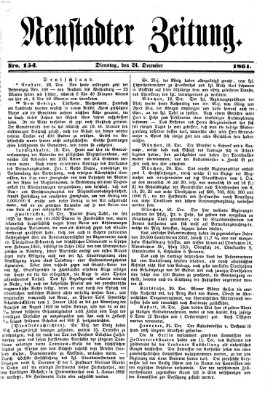 Neustadter Zeitung Dienstag 24. Dezember 1861