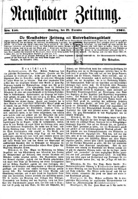 Neustadter Zeitung Samstag 28. Dezember 1861