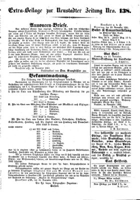 Neustadter Zeitung Samstag 16. November 1861