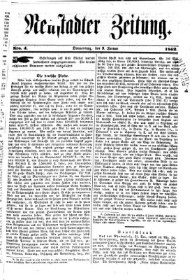 Neustadter Zeitung Donnerstag 9. Januar 1862