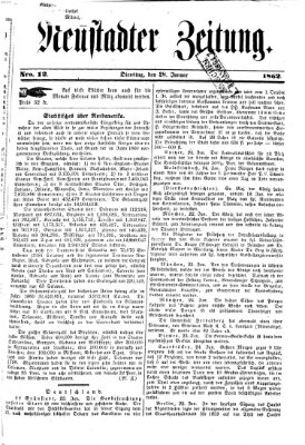 Neustadter Zeitung Dienstag 28. Januar 1862