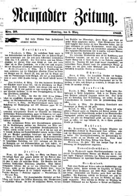 Neustadter Zeitung Samstag 8. März 1862