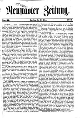 Neustadter Zeitung Samstag 15. März 1862