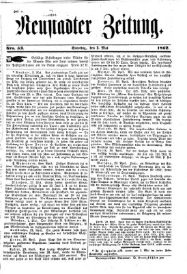 Neustadter Zeitung Samstag 3. Mai 1862