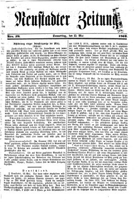 Neustadter Zeitung Donnerstag 15. Mai 1862