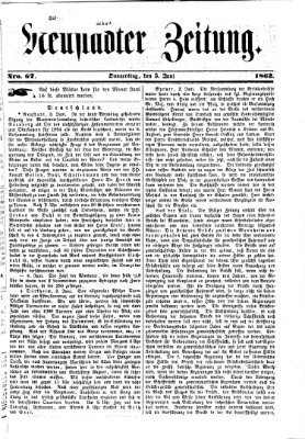 Neustadter Zeitung Donnerstag 5. Juni 1862