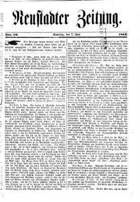 Neustadter Zeitung Samstag 7. Juni 1862