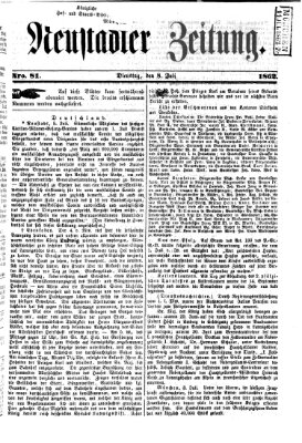 Neustadter Zeitung Dienstag 8. Juli 1862