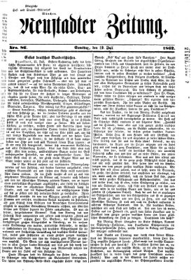 Neustadter Zeitung Samstag 19. Juli 1862