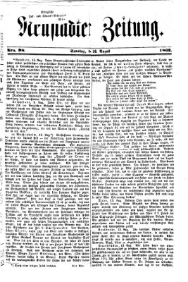 Neustadter Zeitung Samstag 16. August 1862