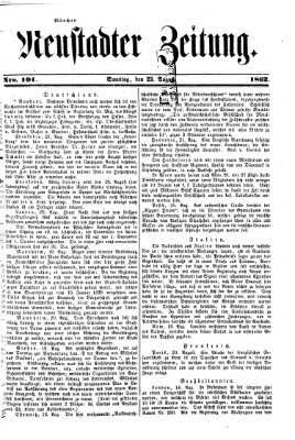 Neustadter Zeitung Samstag 23. August 1862