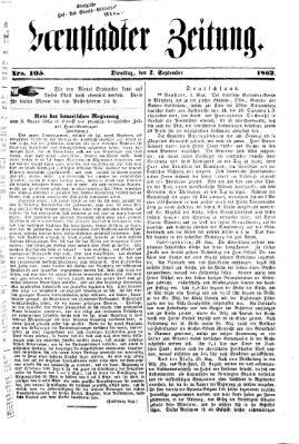 Neustadter Zeitung Dienstag 2. September 1862