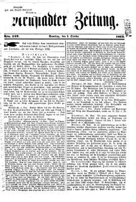 Neustadter Zeitung Samstag 4. Oktober 1862