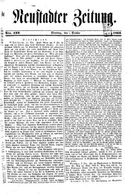 Neustadter Zeitung Mittwoch 1. Oktober 1862