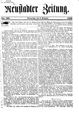 Neustadter Zeitung Donnerstag 6. November 1862