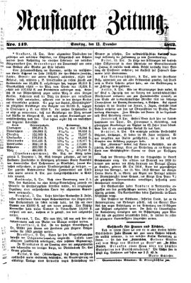 Neustadter Zeitung Samstag 13. Dezember 1862