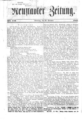 Neustadter Zeitung Dienstag 23. Dezember 1862