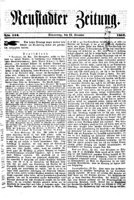 Neustadter Zeitung Donnerstag 25. Dezember 1862