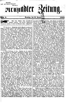 Neustadter Zeitung Samstag 10. Januar 1863