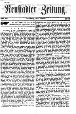 Neustadter Zeitung Donnerstag 5. Februar 1863