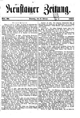 Neustadter Zeitung Samstag 14. Februar 1863