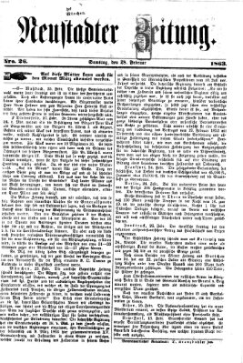 Neustadter Zeitung Samstag 28. Februar 1863