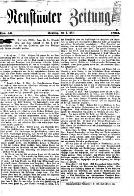 Neustadter Zeitung Samstag 9. Mai 1863