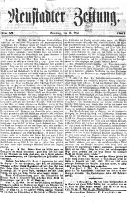 Neustadter Zeitung Samstag 16. Mai 1863