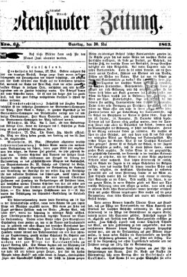 Neustadter Zeitung Samstag 30. Mai 1863