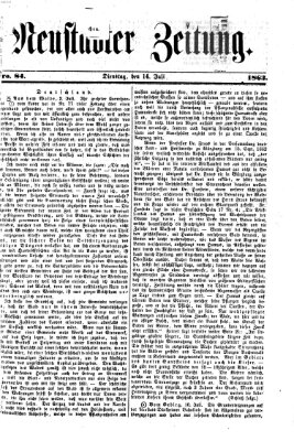 Neustadter Zeitung Dienstag 14. Juli 1863