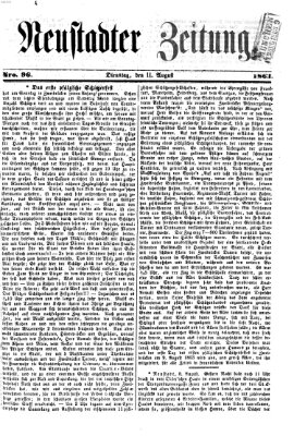 Neustadter Zeitung Dienstag 11. August 1863