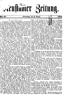 Neustadter Zeitung Donnerstag 13. August 1863