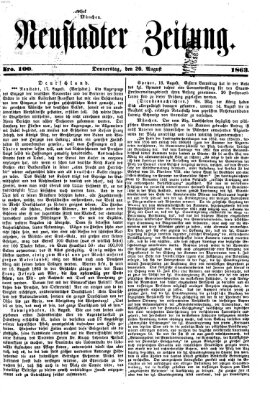 Neustadter Zeitung Donnerstag 20. August 1863