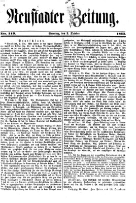 Neustadter Zeitung Samstag 3. Oktober 1863