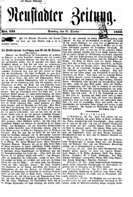 Neustadter Zeitung Samstag 31. Oktober 1863