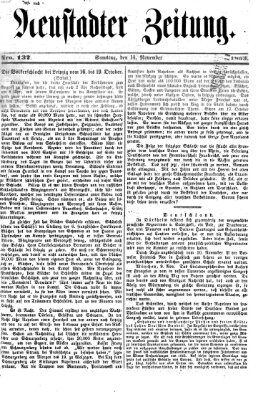 Neustadter Zeitung Samstag 14. November 1863