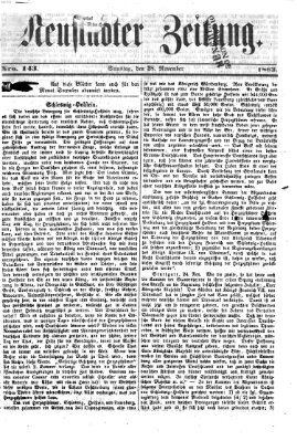 Neustadter Zeitung Samstag 28. November 1863