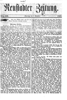 Neustadter Zeitung Dienstag 1. Dezember 1863