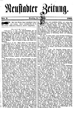 Neustadter Zeitung Samstag 7. Januar 1865