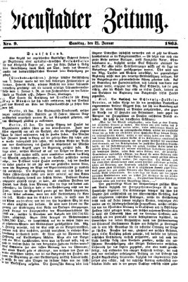 Neustadter Zeitung Samstag 21. Januar 1865