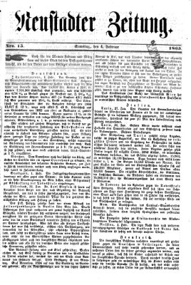 Neustadter Zeitung Samstag 4. Februar 1865