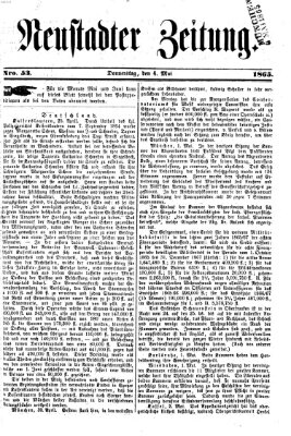 Neustadter Zeitung Donnerstag 4. Mai 1865