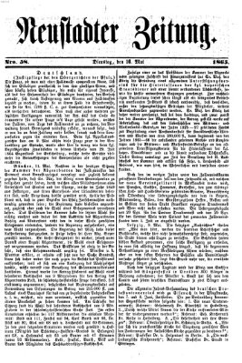 Neustadter Zeitung Dienstag 16. Mai 1865